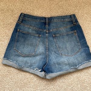 Madewell high-rise denim shorts